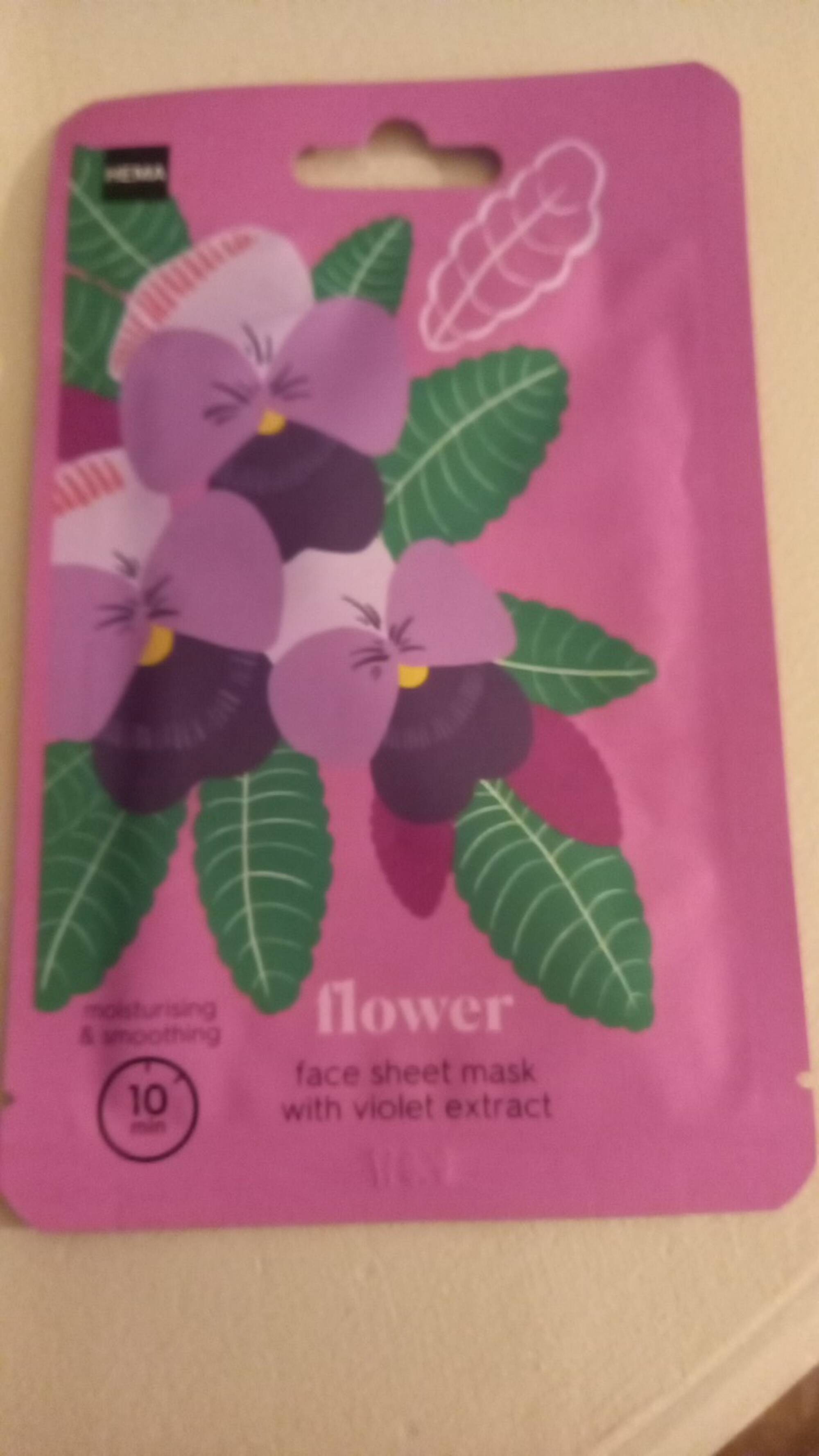 HEMA - Flower - Face sheet mask with violet extract