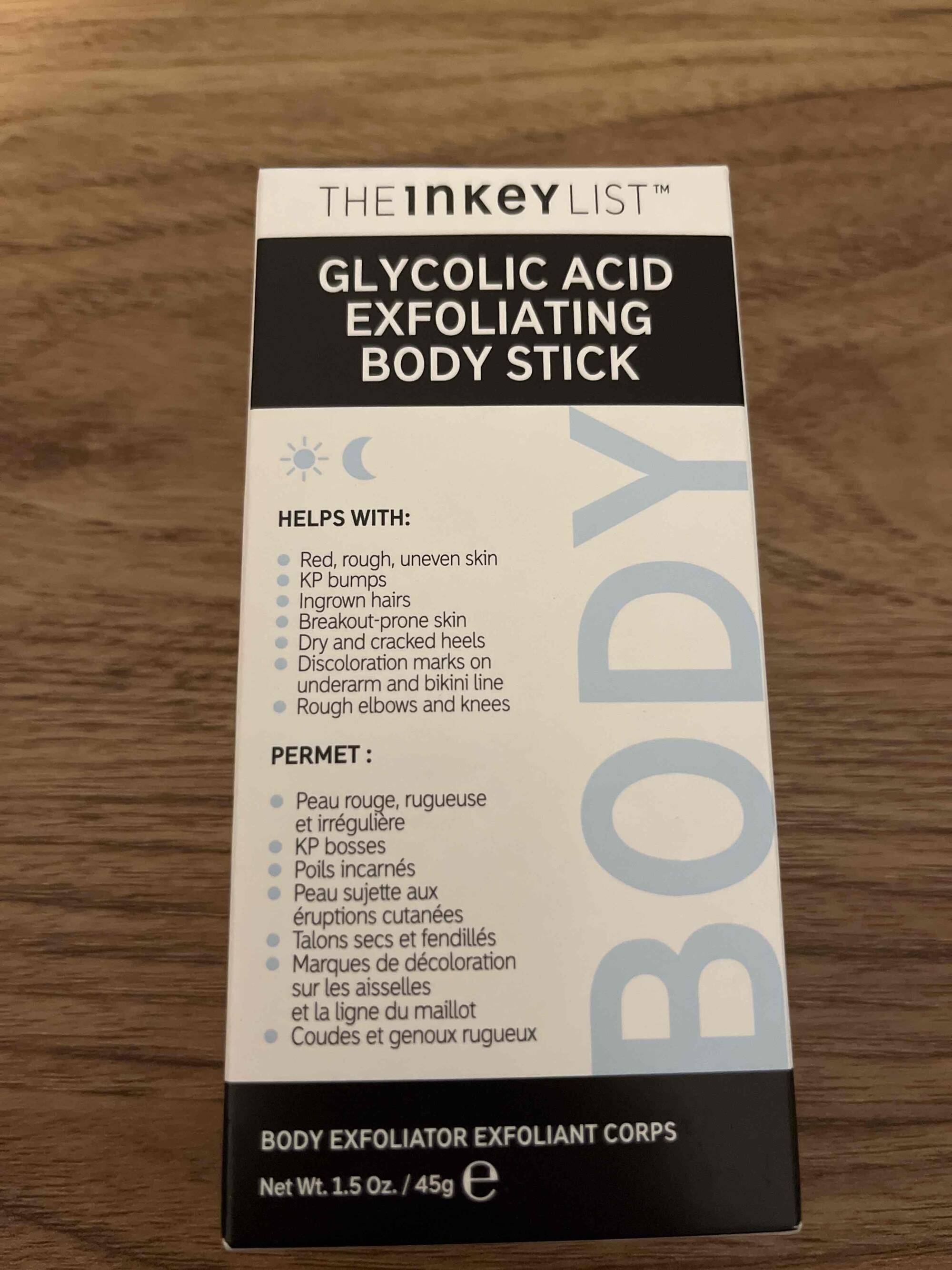 THE INKEY LIST - Glycolic acid exfoliating body stick