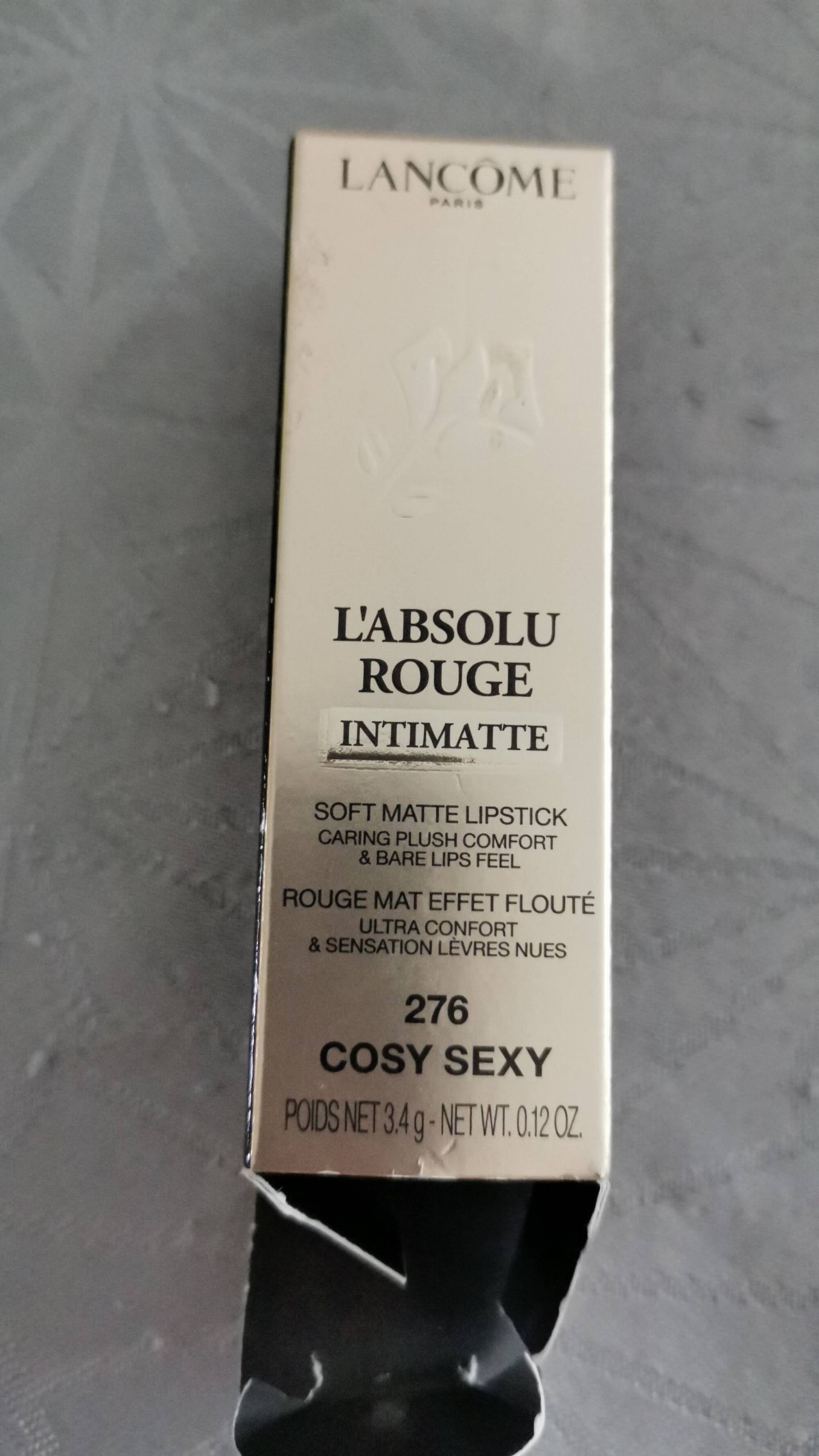 LANCÔME PARIS - L'absolu rouge intimatte 276 cosy sexy