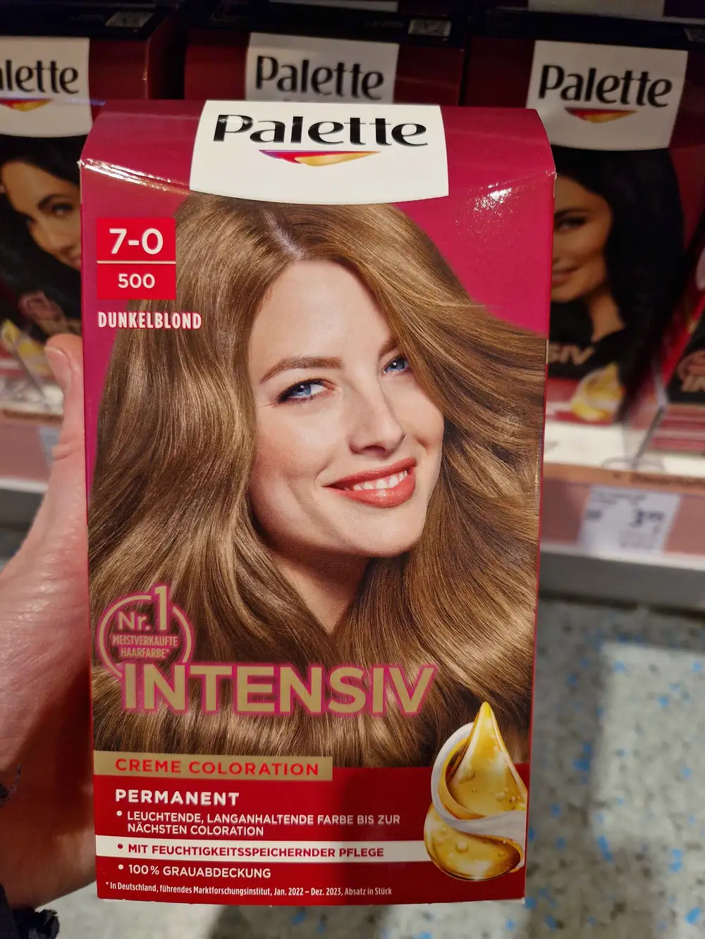 PALETTE - Intensiv - Crème coloration permanent 7-0 500 dunkelblond