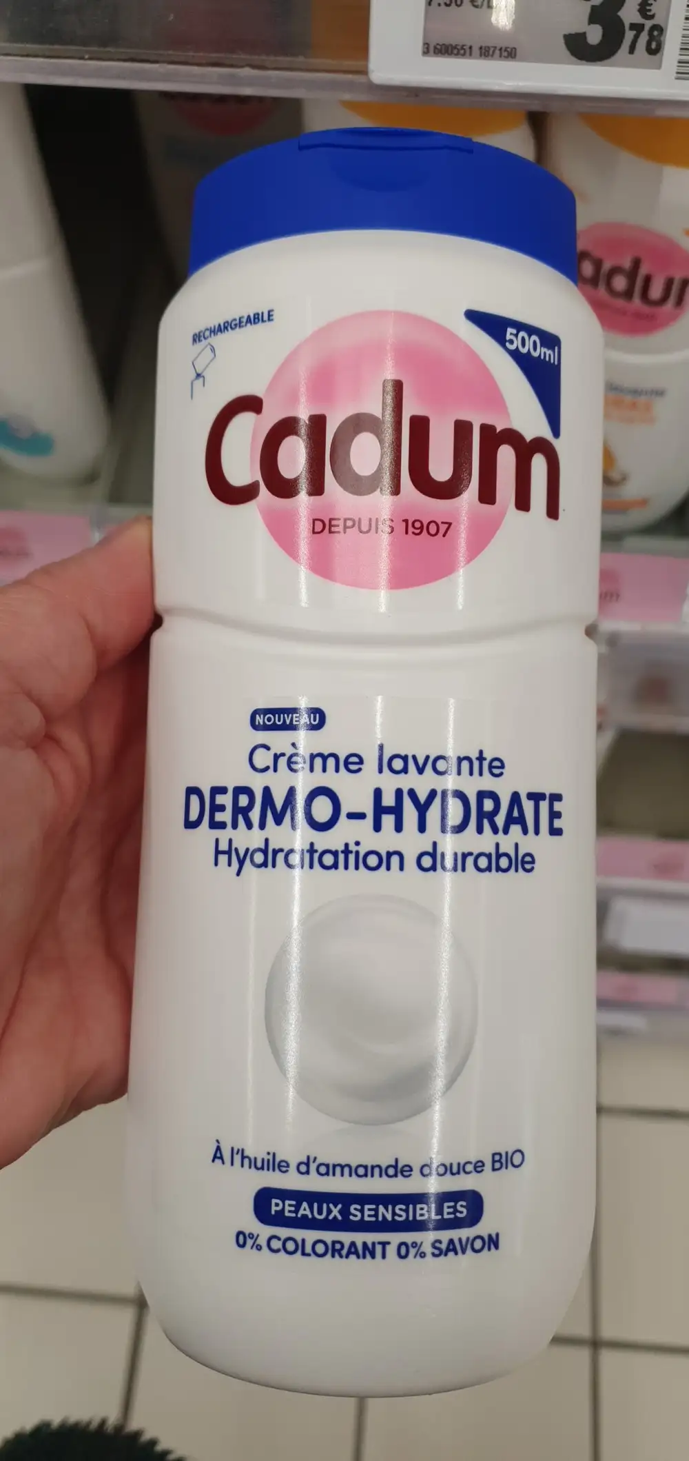 CADUM - Crème lavante dermo-hydrate