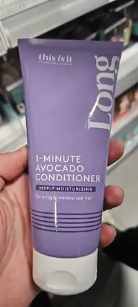 THIS IS IT - 1-Minute avocado conditioner