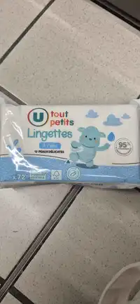 U TOUT PETITS - Lingettes bébé à l'eau 