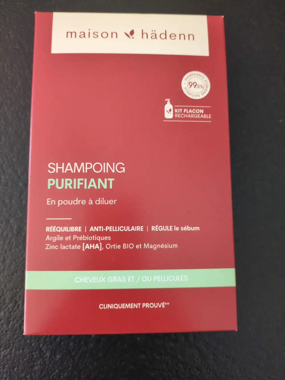 MAISON HÄDENN - Shampooing purifiant en poudre à diluer