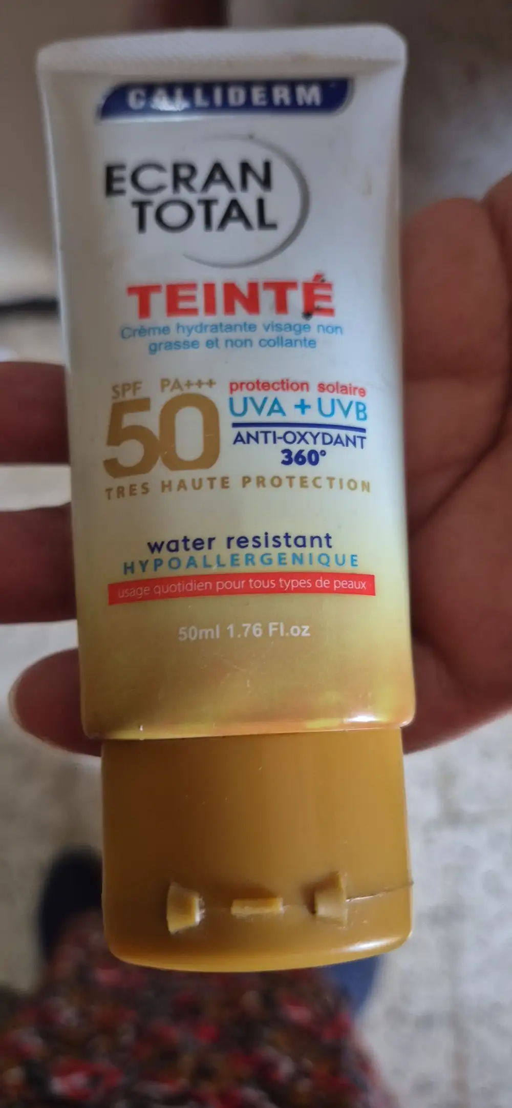CALLIDERM - Ecran total teinté - Crème hydratante visage SPF50