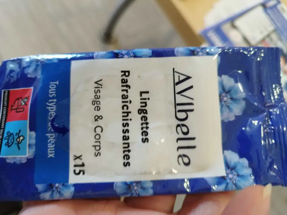 AVIBELLE - Lingettes rafraîchissantes visage & corps
