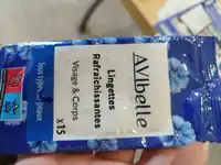 AVIBELLE - Lingettes rafraîchissantes visage & corps