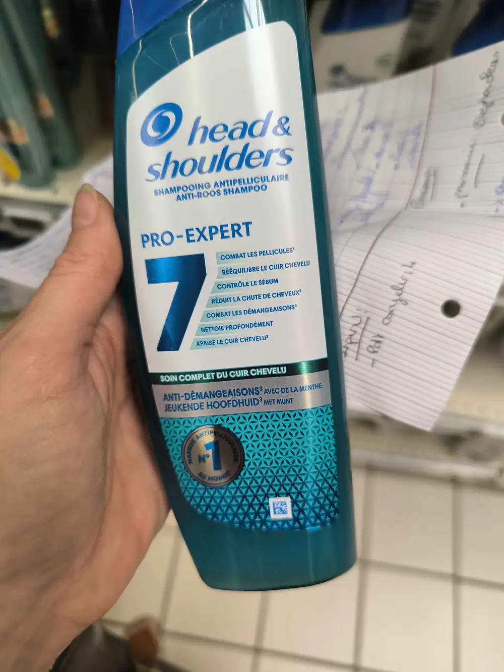 HEAD & SHOULDERS - Shampooing antipelliculaire pro-expert 7 