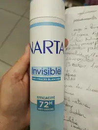 NARTA - Invisible - Déodorant 72h anti-traces blanches