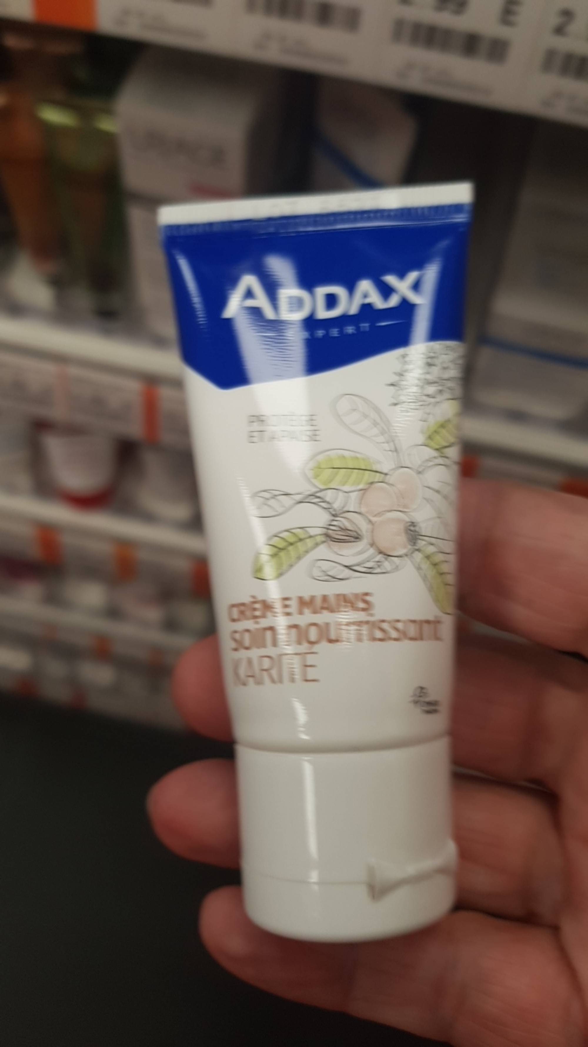 ADDAX - Crème mains soin nourrissant Karité