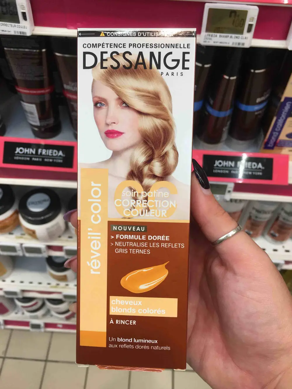 DESSANGE - Réveil' color - Soin patine correction couleur cheveux blonds colorés