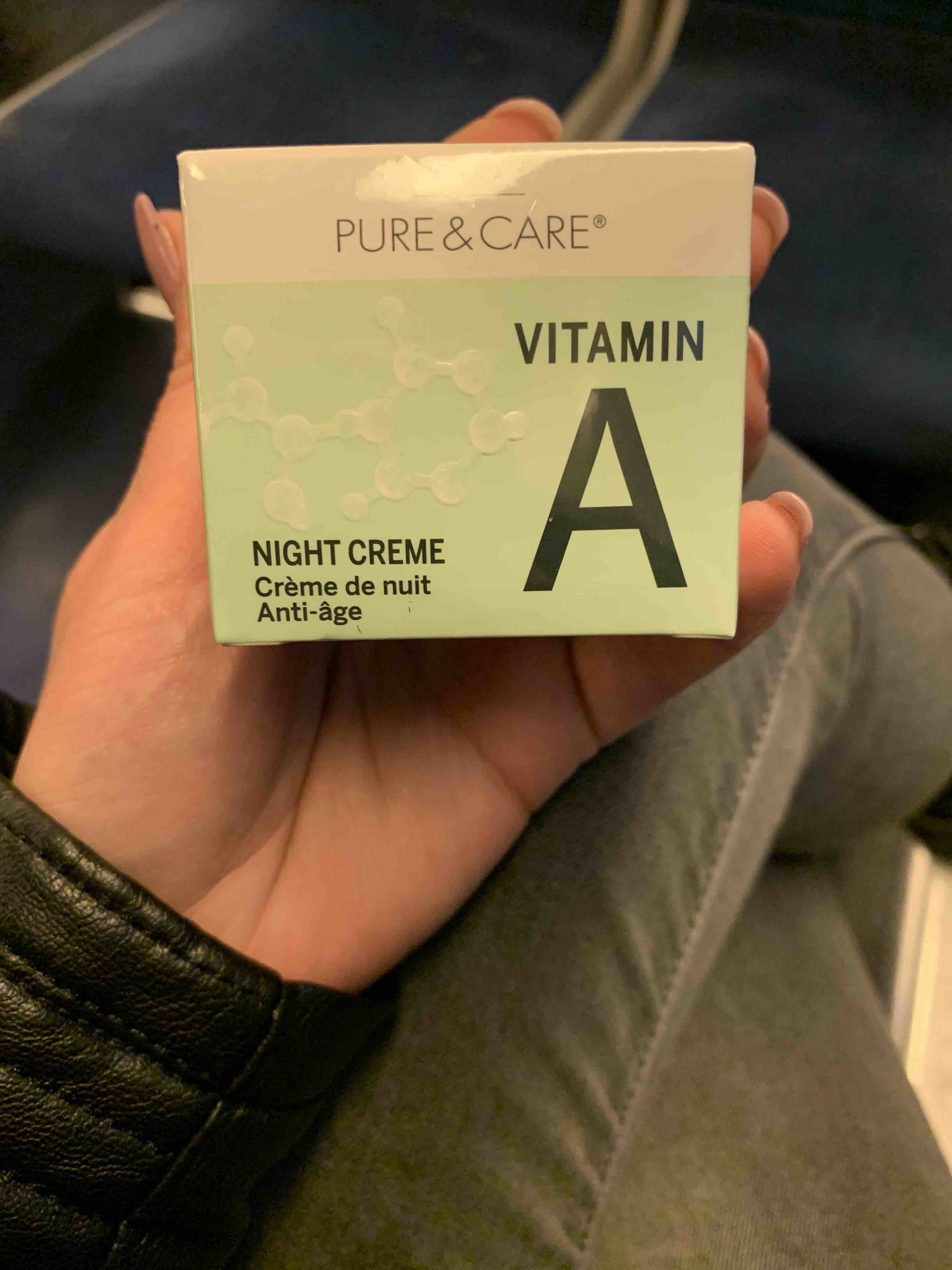 PURE & CARE - Vitamin A - Crème de nuit - Anti-âge