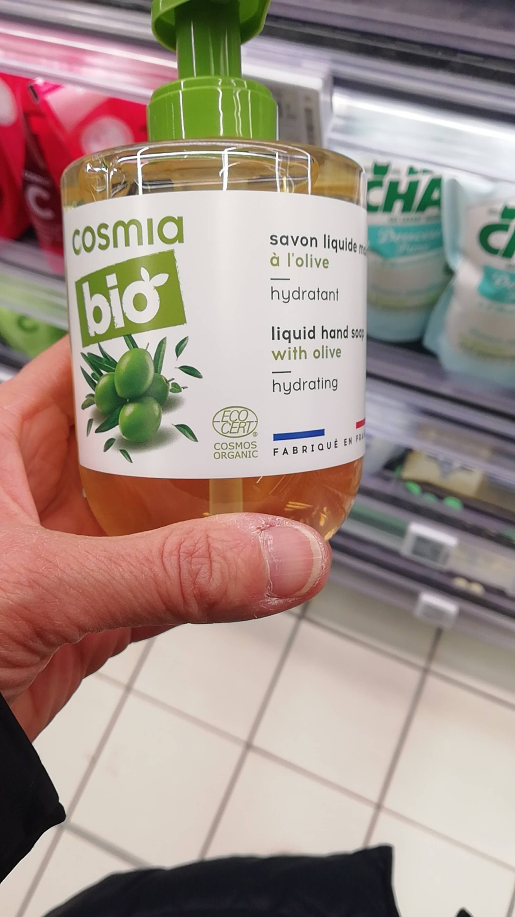 COSMIA BIO - Savon liquide main à l'olive