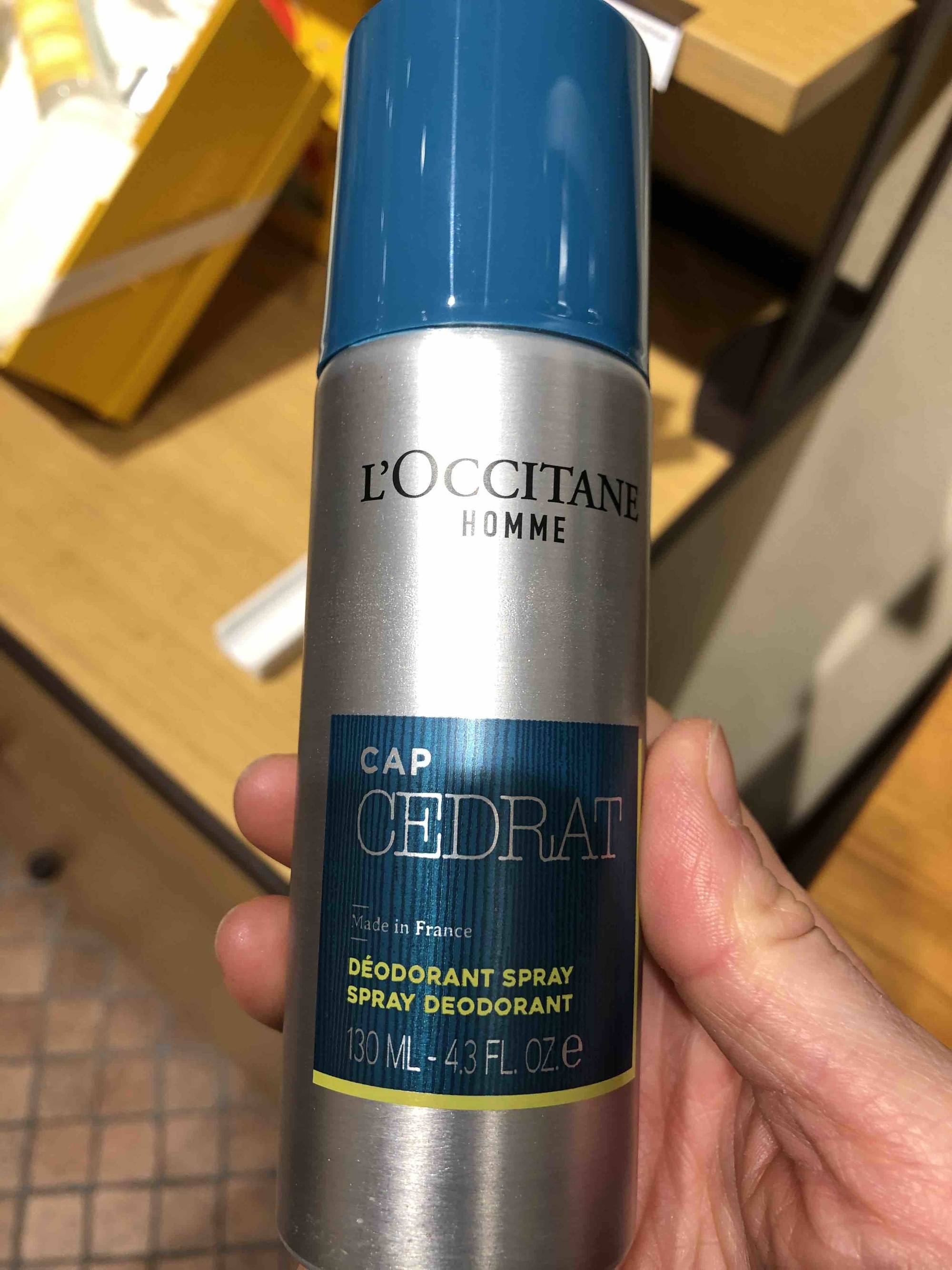 L'OCCITANE - Homme Cap cedrat - Déodorant spray