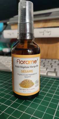 FLORAME - Sésame - Huile végétale vierge bio