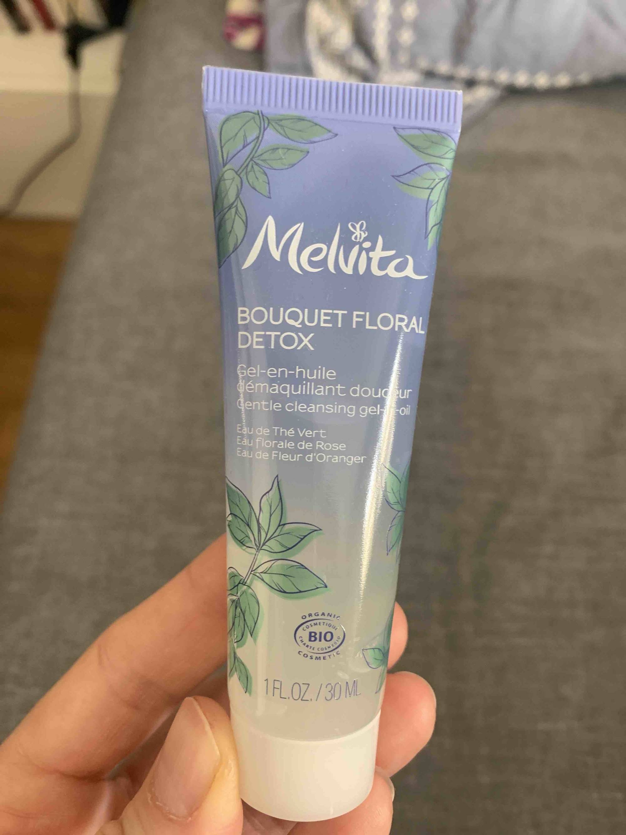 MELVITA - Bouquet floral detox - Gel-en-huile démaquillant douceur