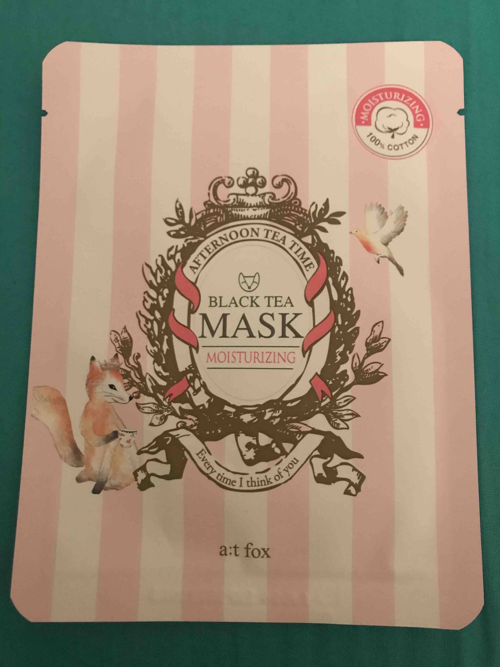 A:T FOX - Mask moisturizing black tea