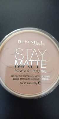 RIMMEL - Stay matte - Poudre