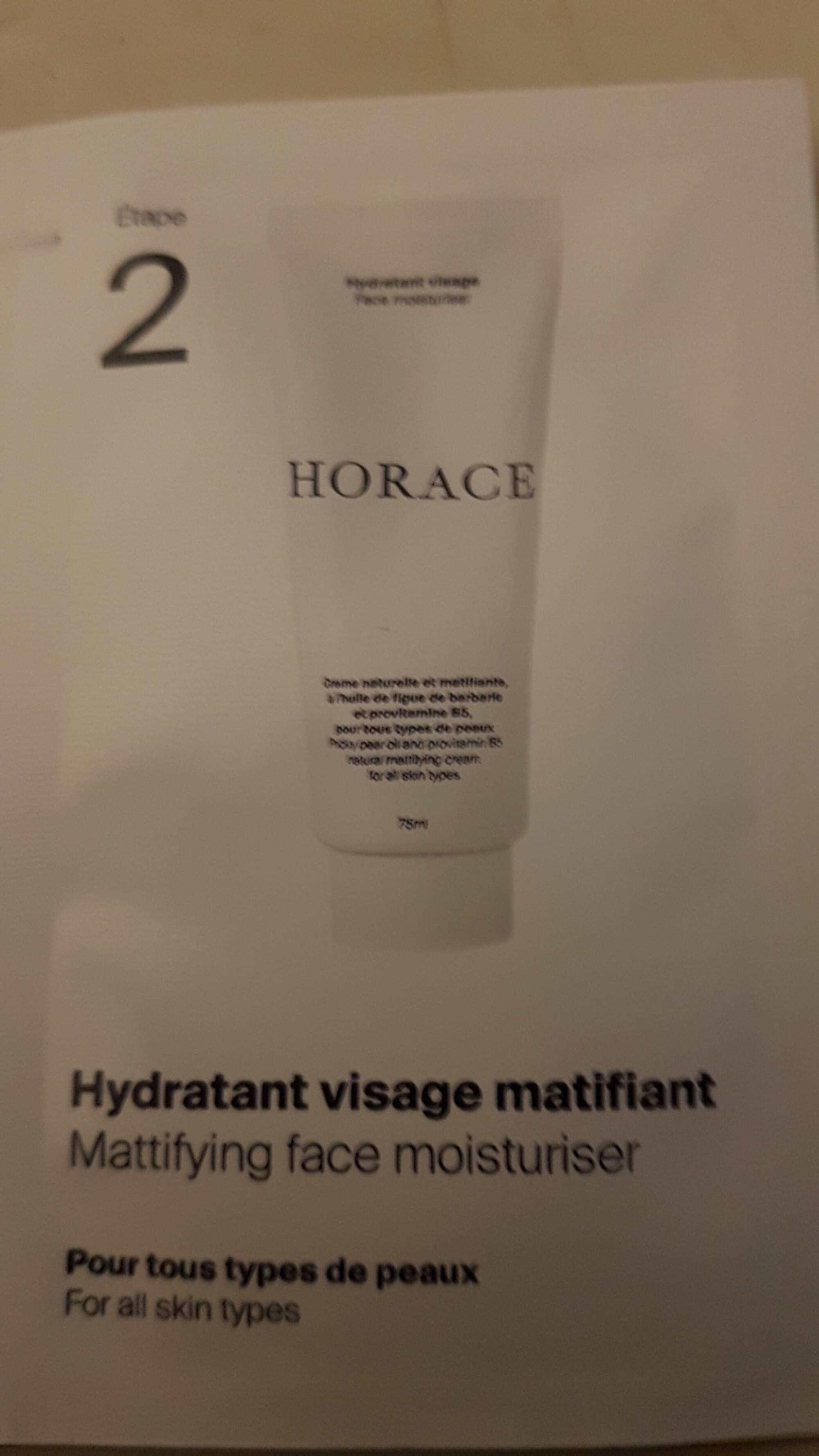 HORACE - Hydratant visage matifiant