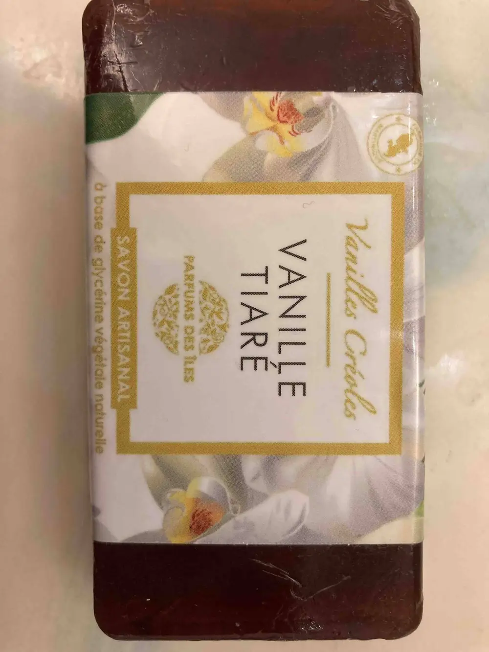 PARFUMS DES ÎLES - Vanille tiaré - Savon artisanal 