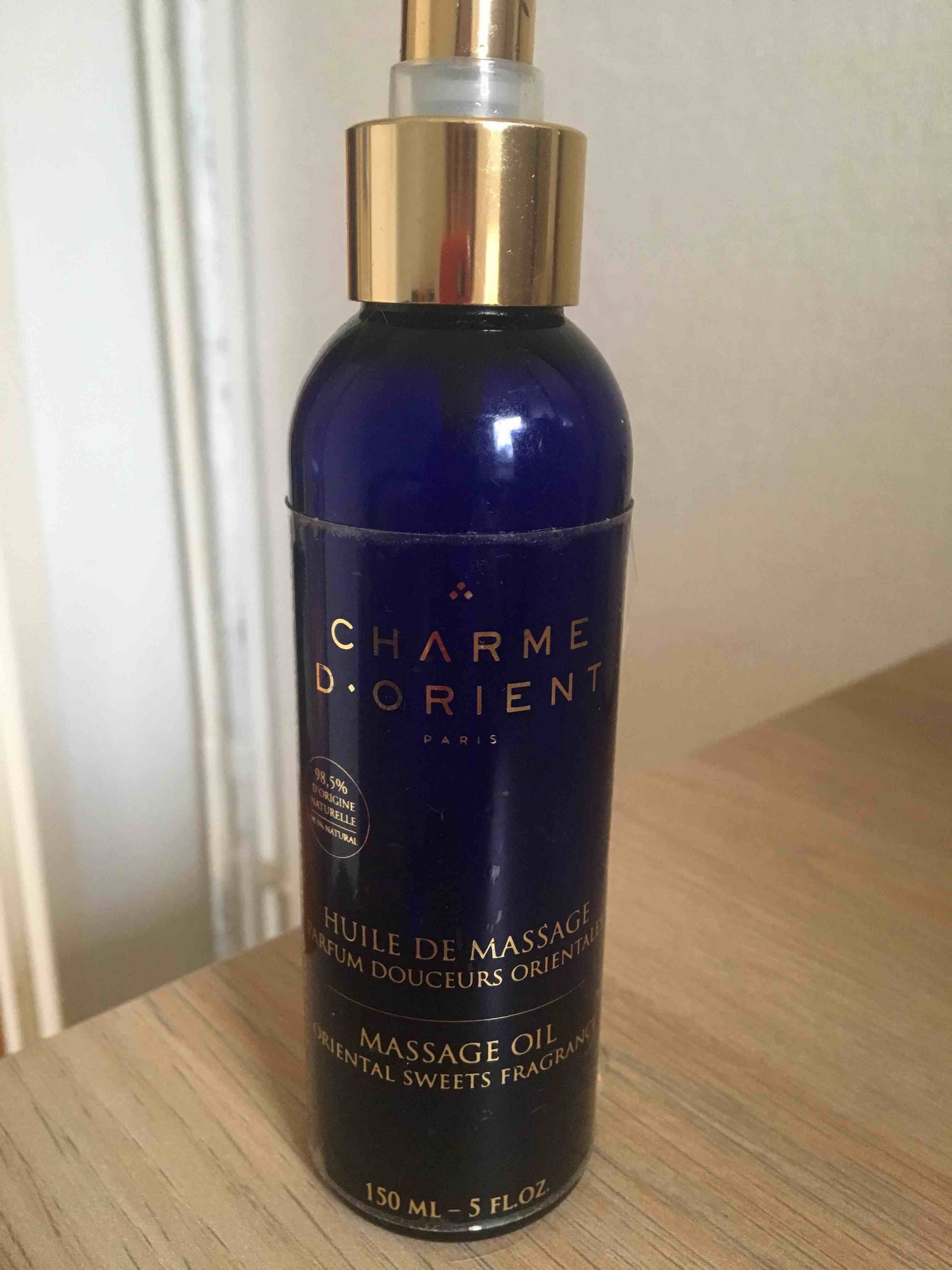 CHARME D'ORIENT - Huile de massage parfum douceurs orientales