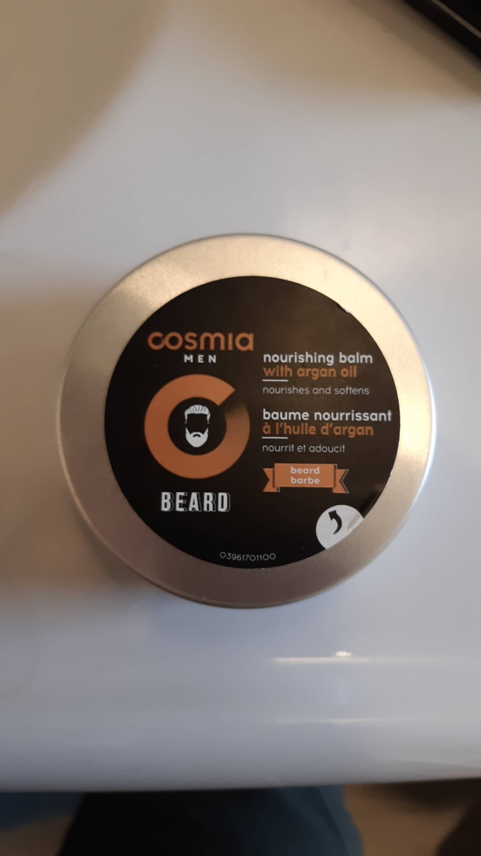 COSMIA - Men beard - Baume nourrissant à l'huile d'argan