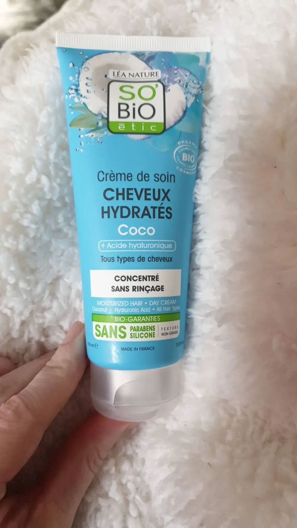 SO'BIO ÉTIC - Crème de soin cheveux hydratés coco