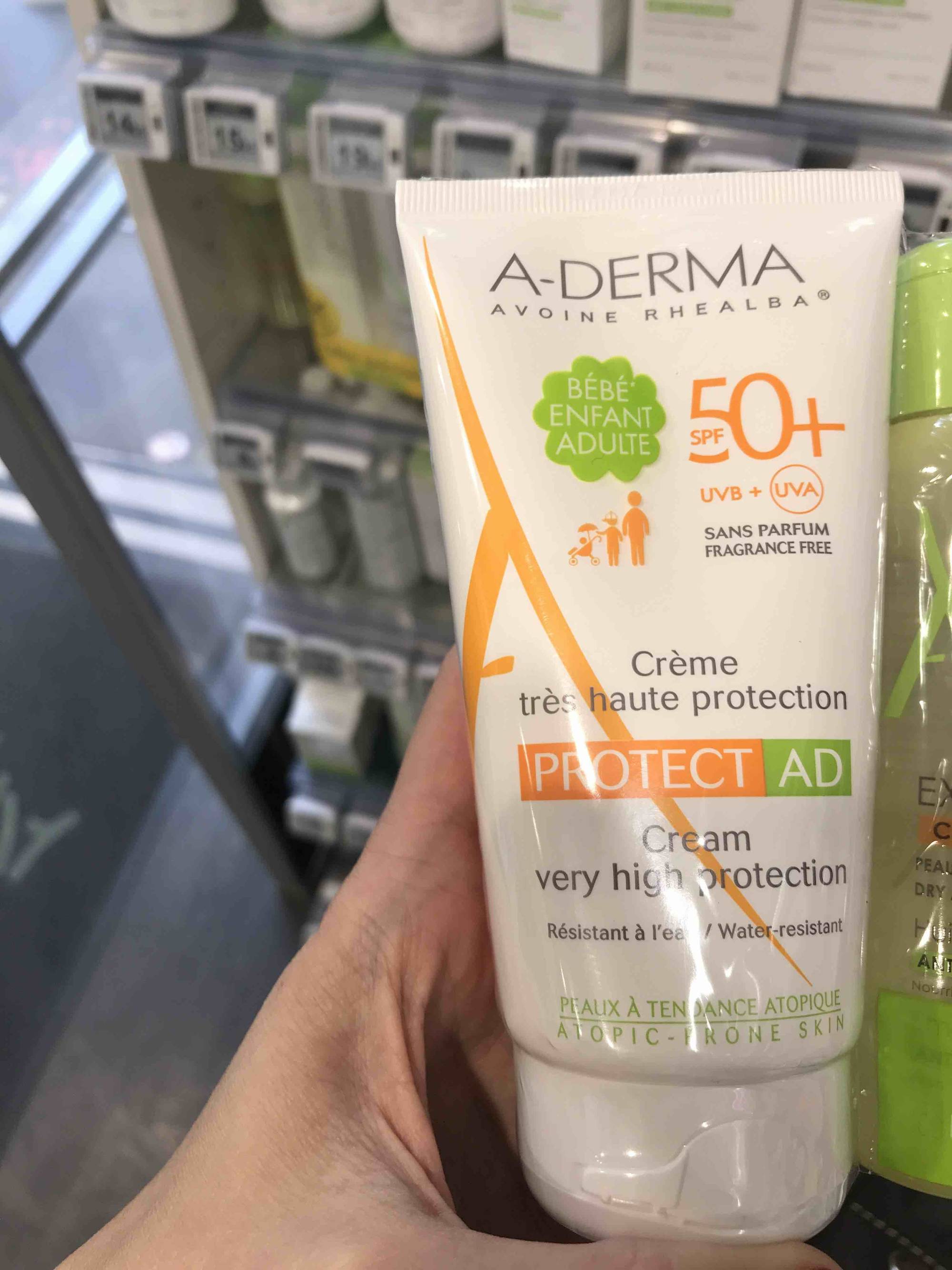A-DERMA - Protect AD - Crème haute protection SPF 50+