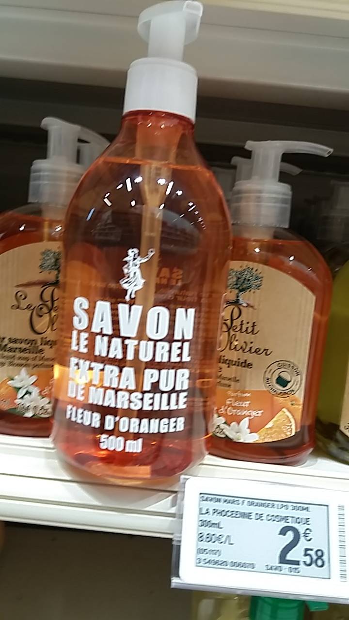 Savon le naturel Savon Liquide Extra Pur de Marseille - Recharge - 1 L -  INCI Beauty
