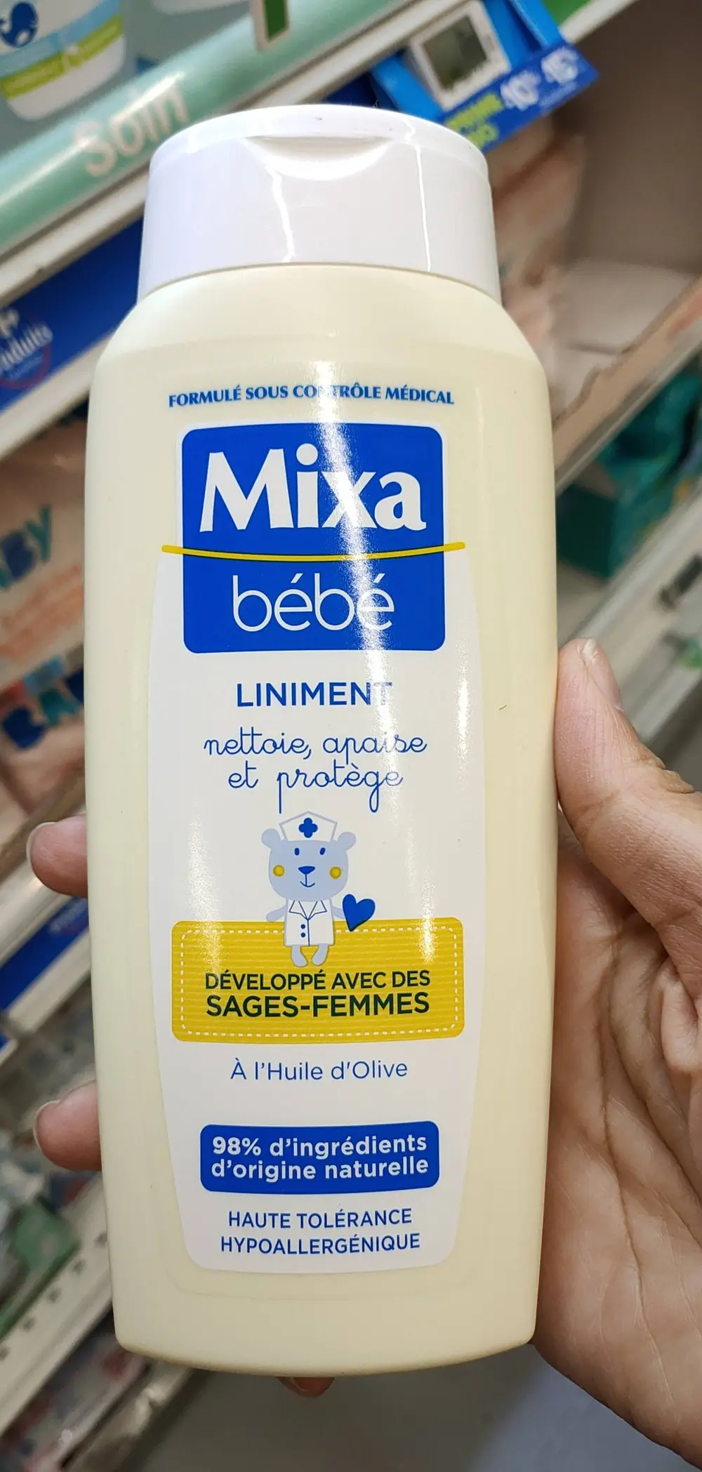 MIXA BÉBÉ - Liniment - Nettoie, apaise et protège