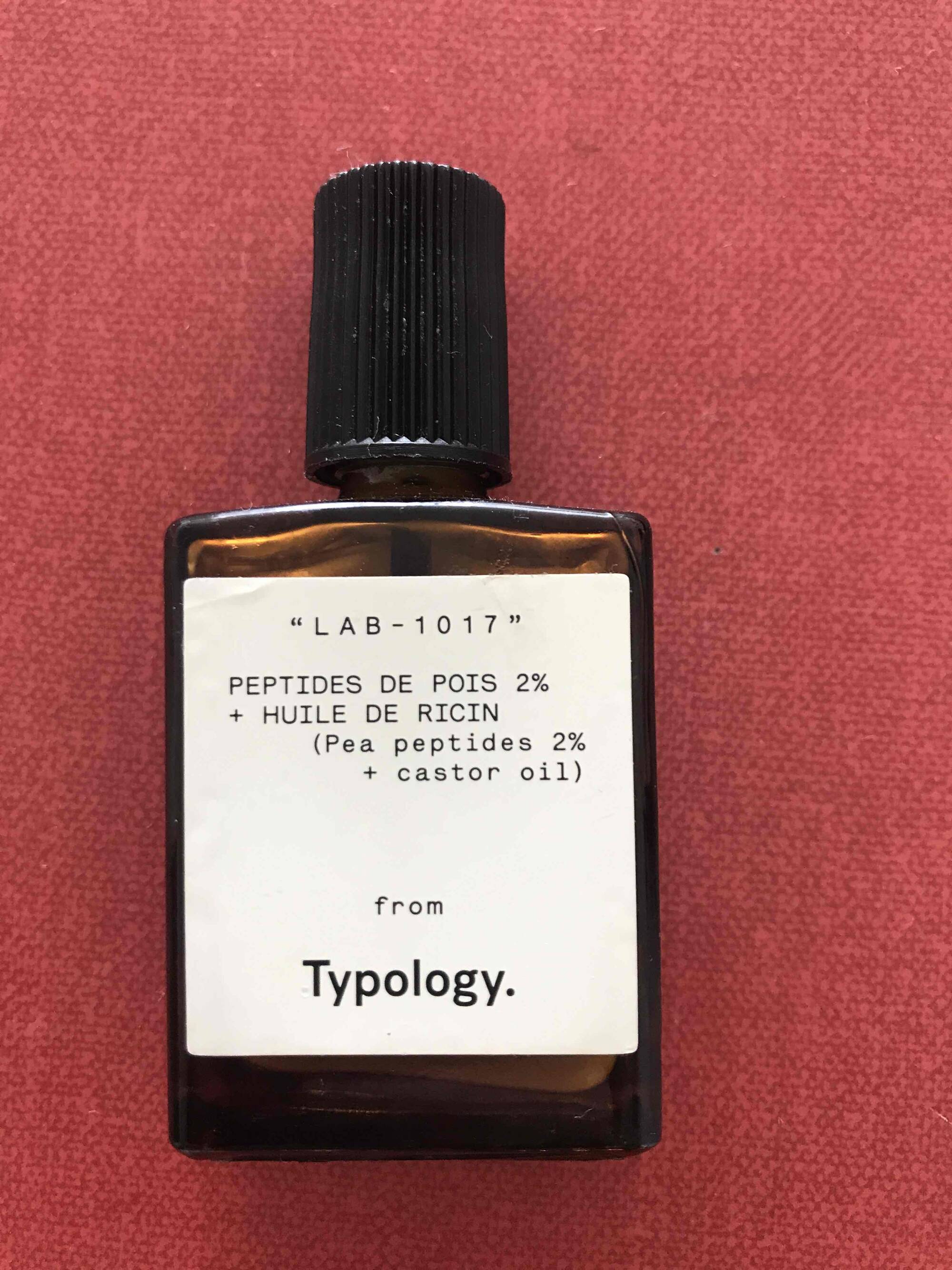 TYPOLOGY - Lab 1017 - Peptides de pois 2% + huile de ricin
