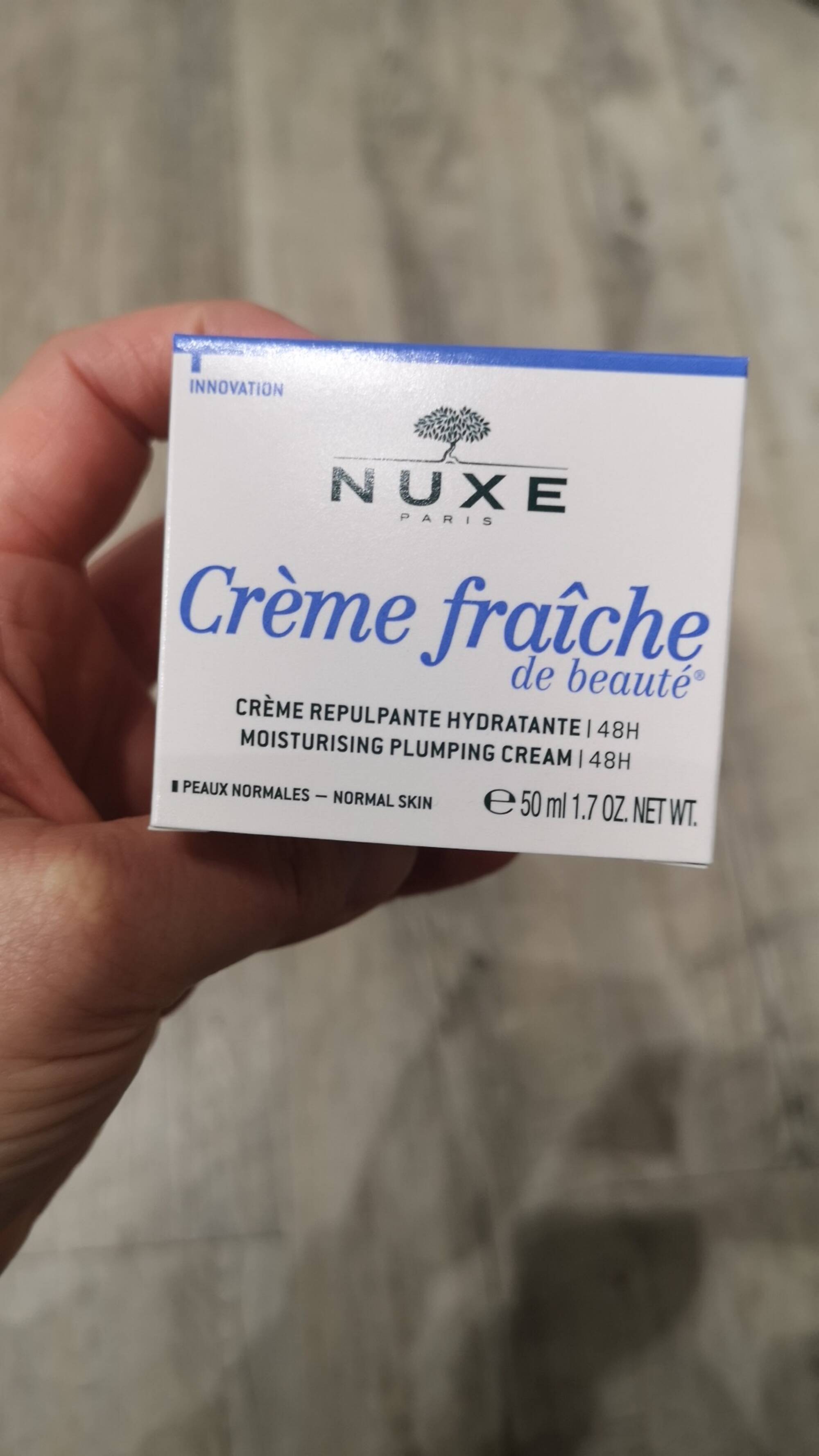 Crème visage hydratante repulpante Nuxe Crème fraîche de beauté