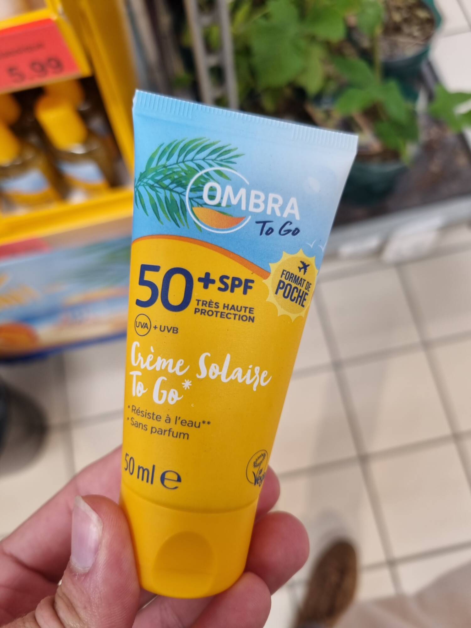OMBRA - Crème solaire to go SPF 50+