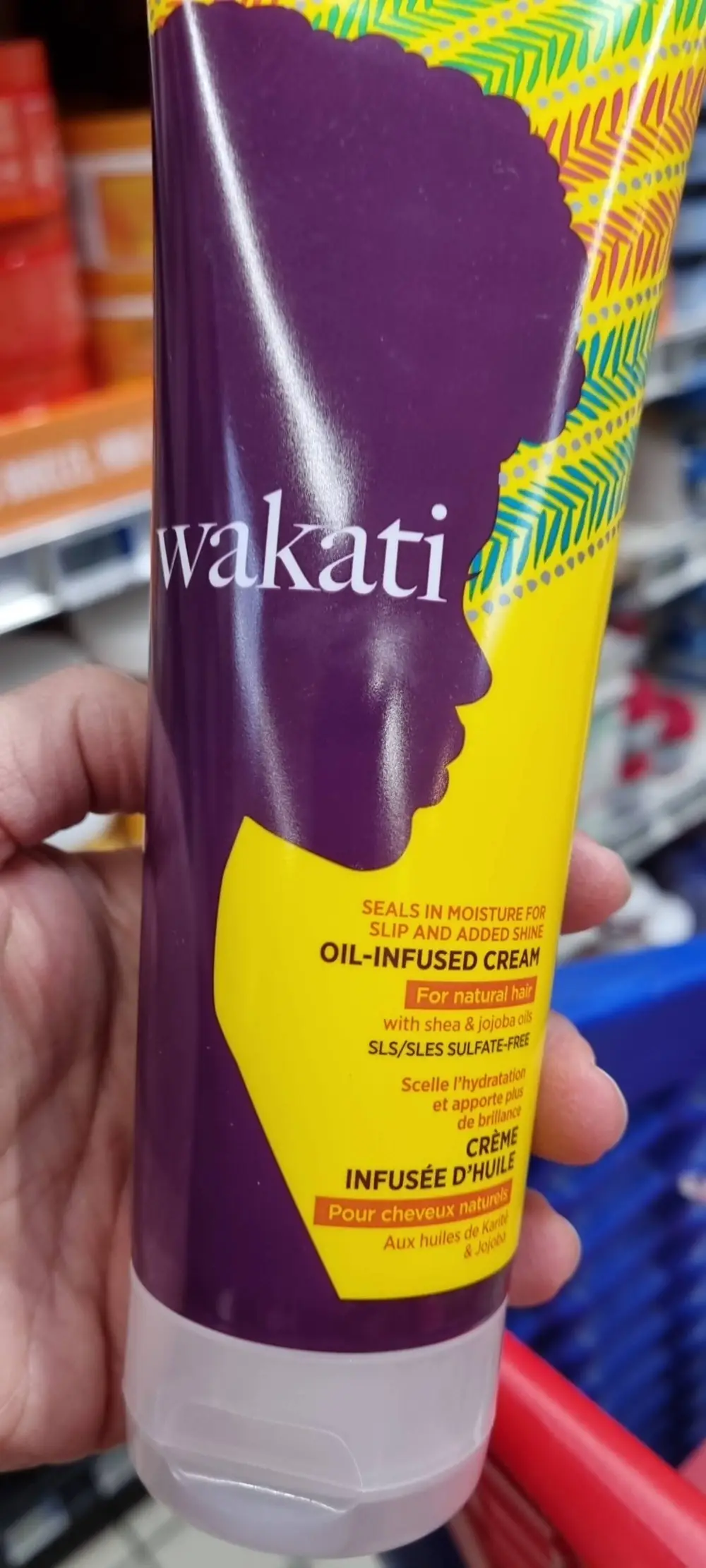 WAKATI - Crème infusée d'huile pour cheveux naturels