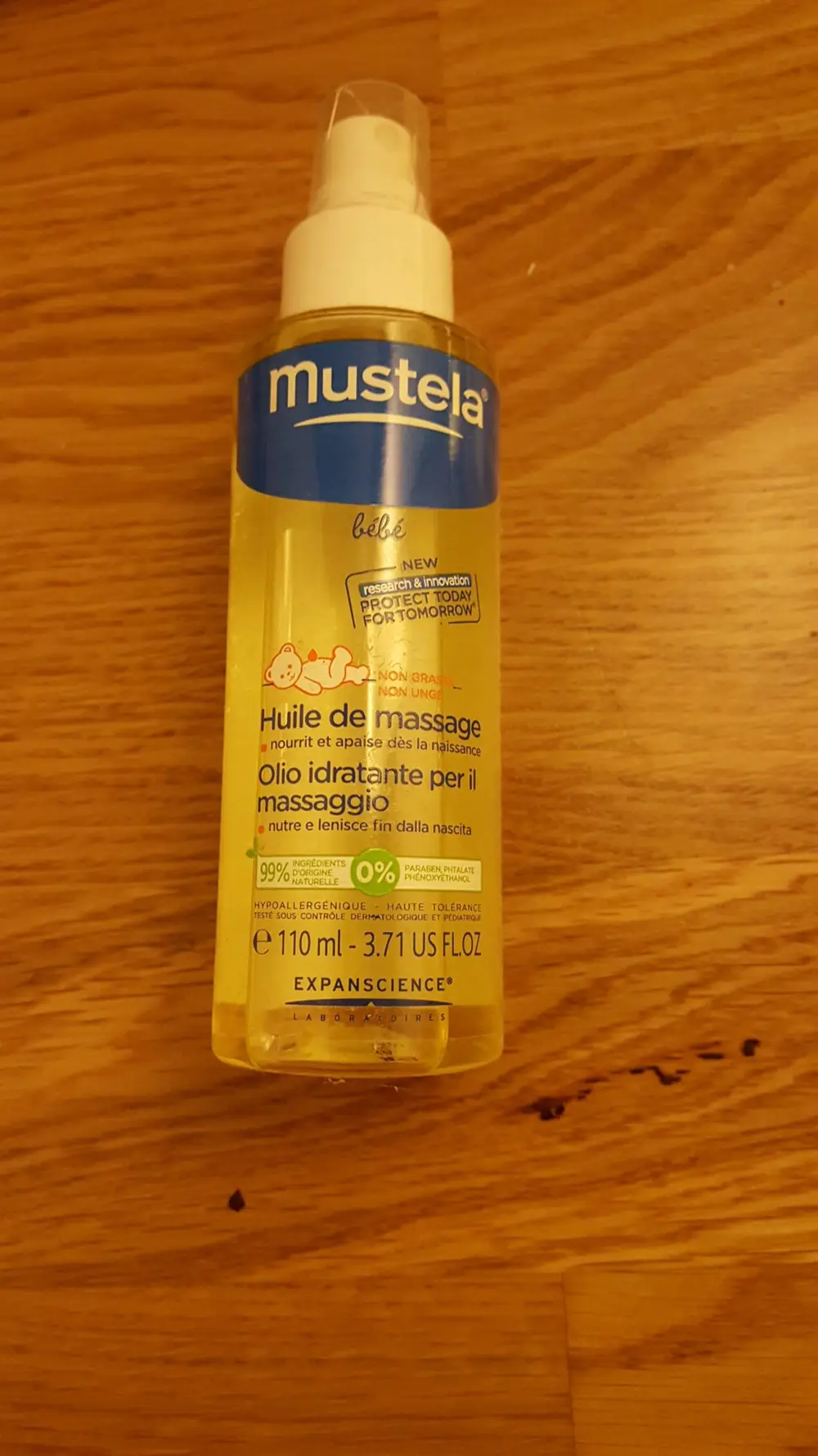 MUSTELA - Huile de massage bébé