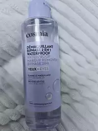 COSMIA - Démaquillant biphase 2 en 1 waterproof yeux