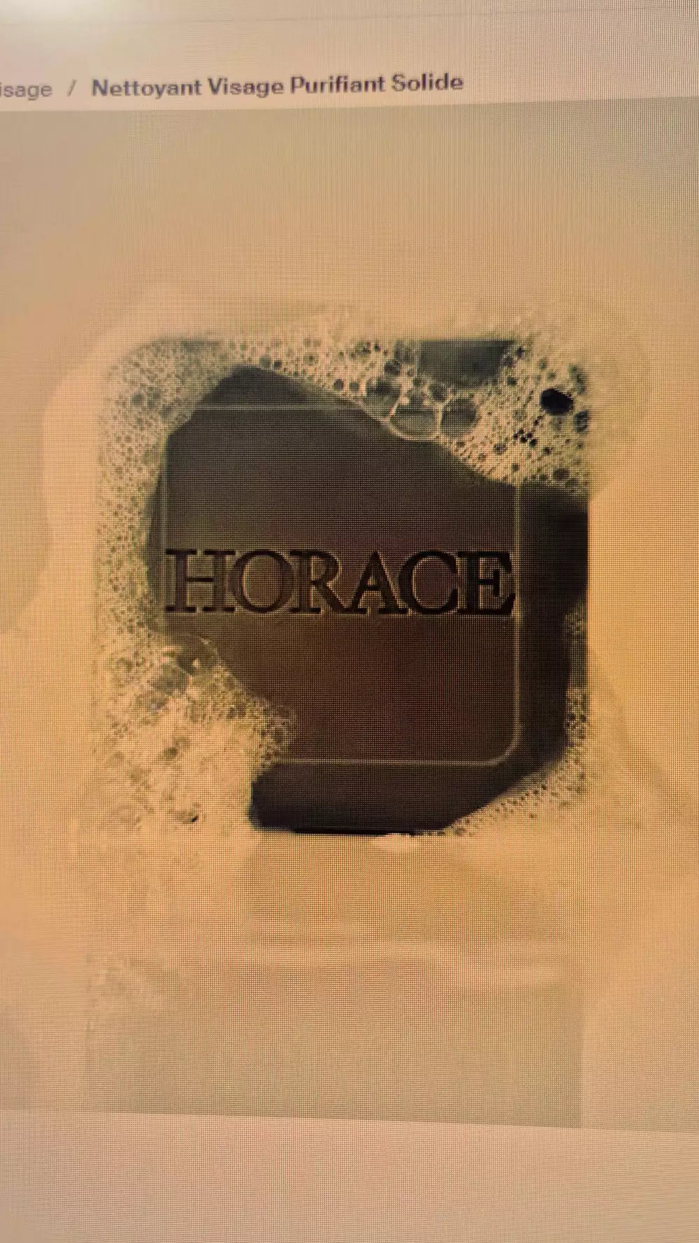 HORACE - Nettoyant visage purifiant solide