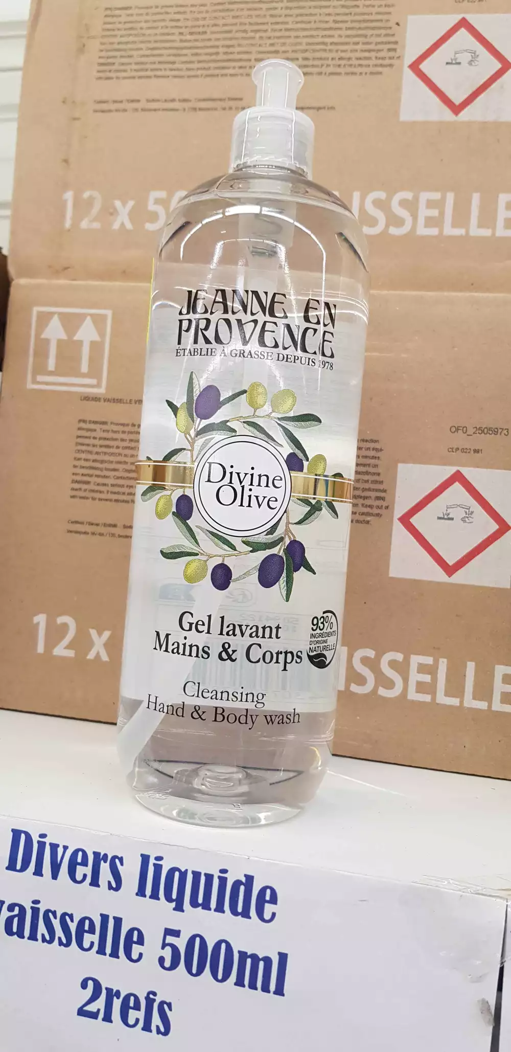 JEANNE EN PROVENCE - Divine olive - Gel lavant mains & corps
