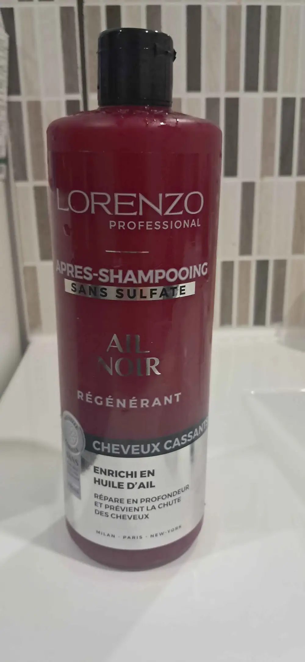LORENZO PROFESSIONAL - Ail noir - Après shampooing régénérant