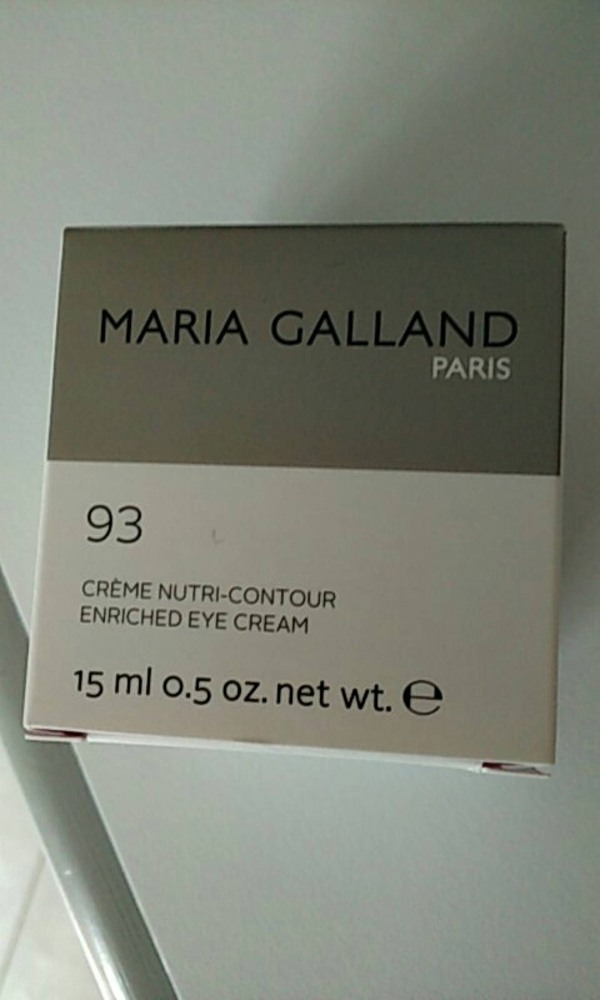 MARIA GALLAND - Crème nutri-contour 93