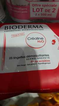 BIODERMA - Créaline H2O - Lingettes démaquillantes