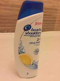 HEAD & SHOULDERS - Shampooing antipelliculaire + après-shampooing 2 in 1 citrus fresh pour cheveux gras