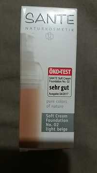 SANTE NATURKOSMETIK - Soft cream foundation No.02 light beige
