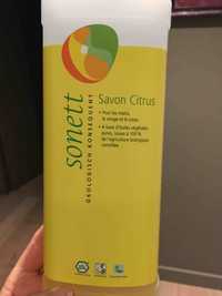 SONETT - Savon citrus pour les mains, le visage et le corps