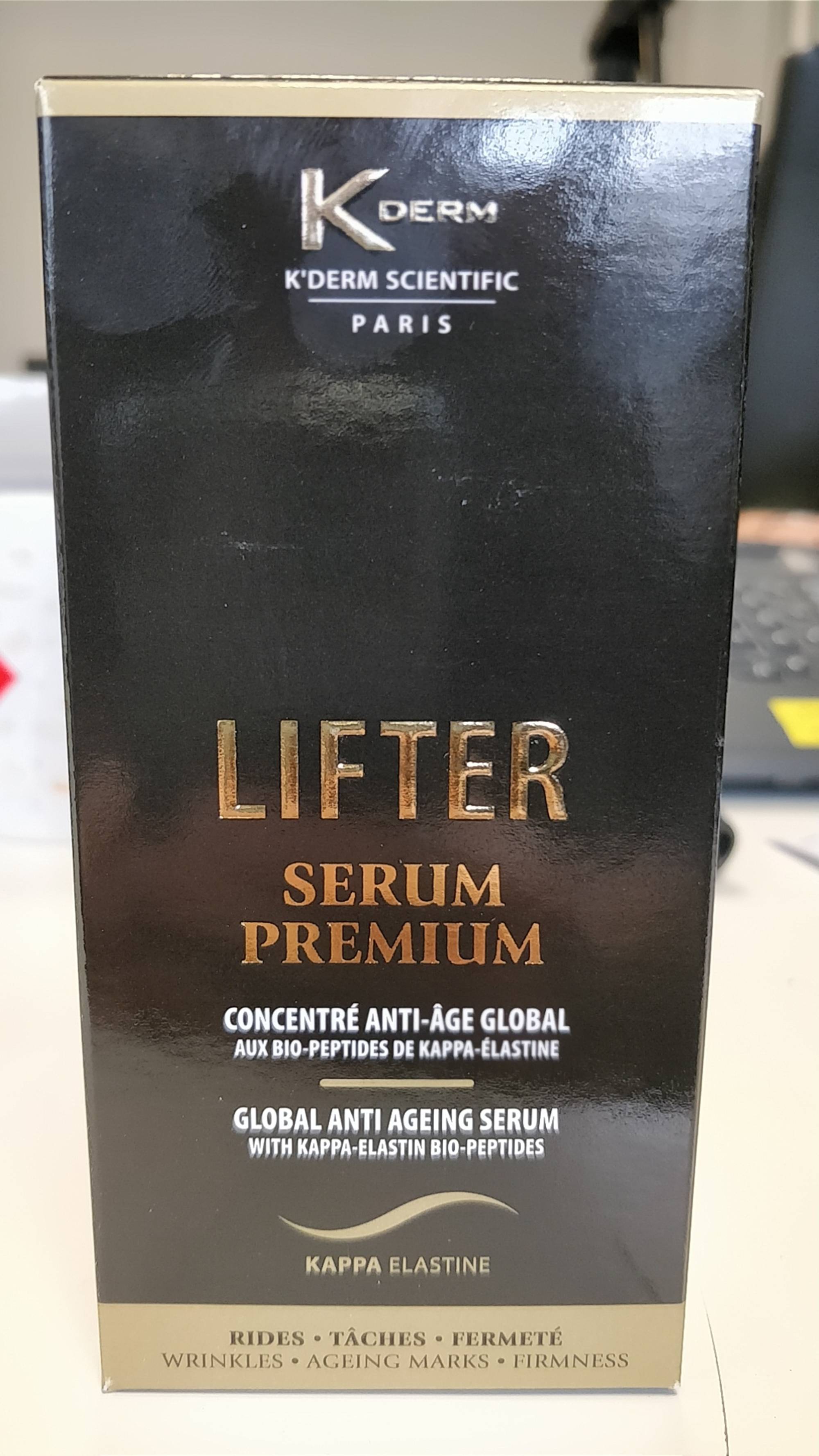 K DERM - Lifter sérum premium - Concentré anti-âge global