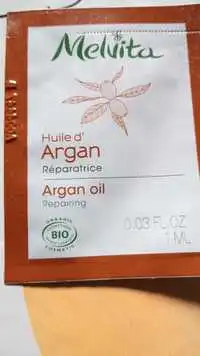 MELVITA - Huile d'argan réparatrice bio