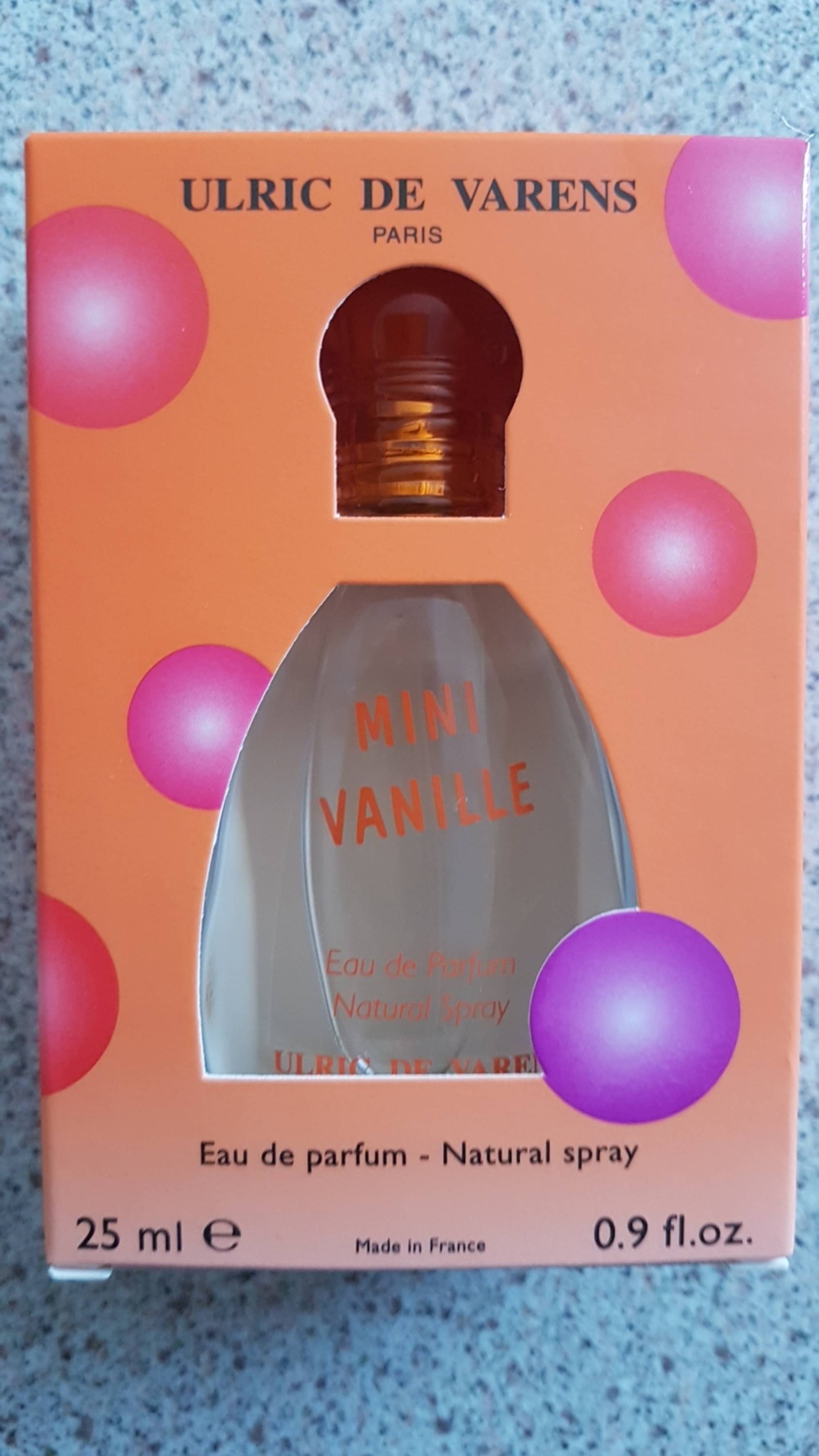ULRIC DE VARENS - Mini vanille - Eau de parfum