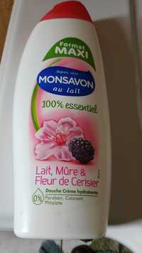 MONSAVON - 100% essentiel - Lait, Mûre & Fleur de Cerisier - Douche crème hydratante