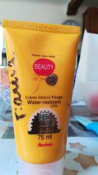 AUCHAN - Crème solaire visage water-resistant spf 50