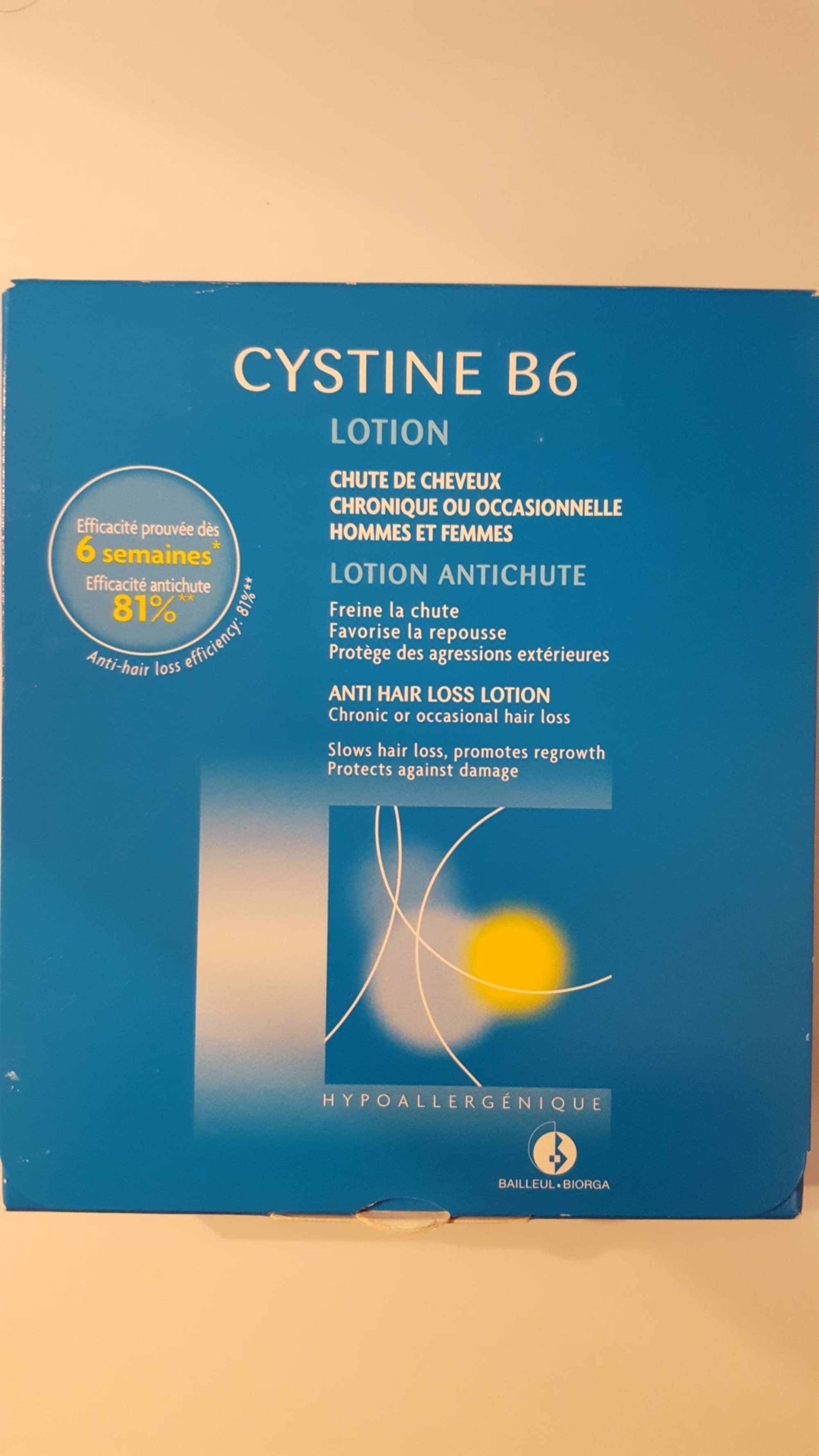 CYSTINE B6 - Lotion antichute